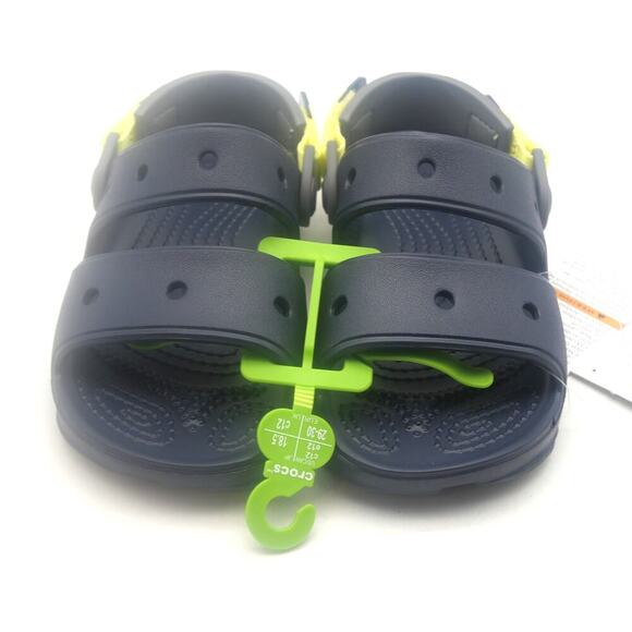 NEW Crocs All Terrain Sandals Shoes Toddler Little Boys 12 C12 Blue - Picture 5 of 8